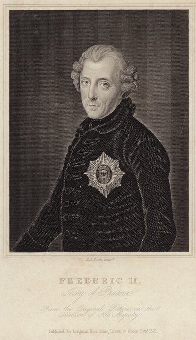 Le roi Frédéric II de Prusse - English School