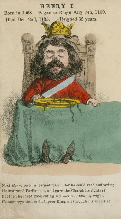 Roi Henri Ier (aquatinte) - English School