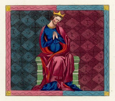 Le roi Henri I pleurant la mort de ses enfants - English School
