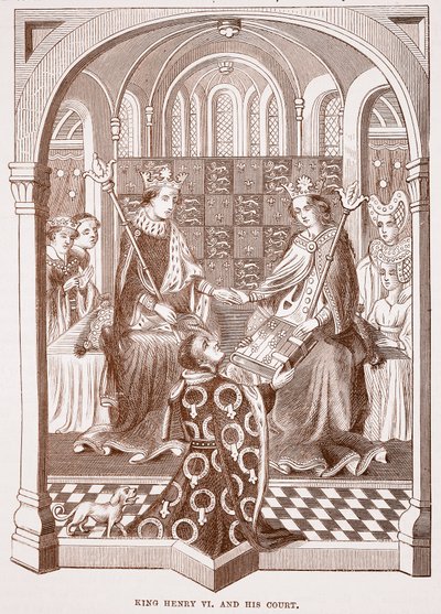 Le roi Henri VI et sa cour - English School