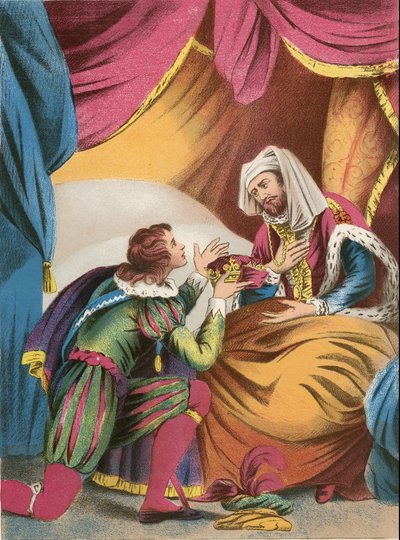 Le roi Henri et le prince de Galles - English School