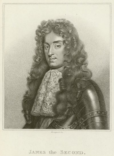 Le roi Jacques II (gravure) - English School