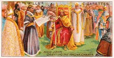 Le roi Jean accordant la Magna Carta - English School