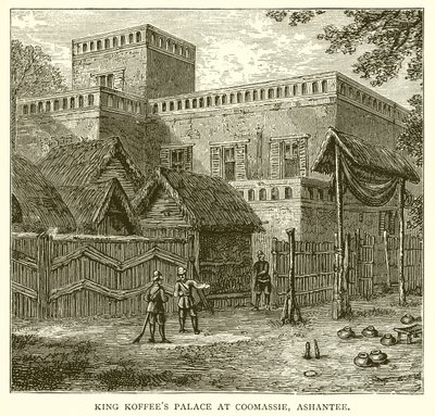 Palais du roi Koffee à Coomassie, Ashantee - English School