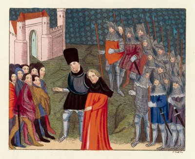 Le roi Richard II conduit à Londres - English School