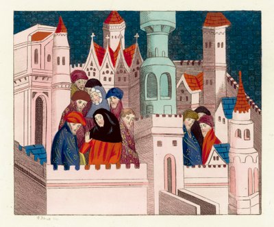 Le roi Richard II avec ses amis à Conway - English School
