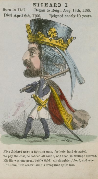 Roi Richard Ier (aquatinte) - English School