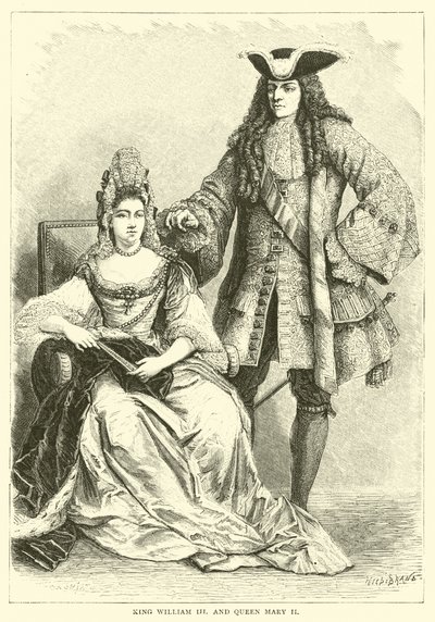 Le roi Guillaume III et la reine Marie II - English School