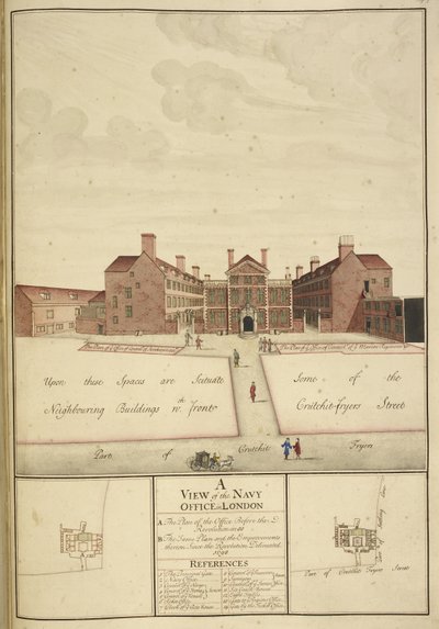 Vue du Navy Office, Londres - English School