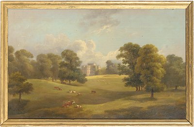 Kings Weston depuis le parc aux cerfs, début du 19ème siècle - English School