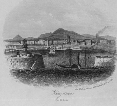 Kingstown, comté de Dublin (gravure) - English School