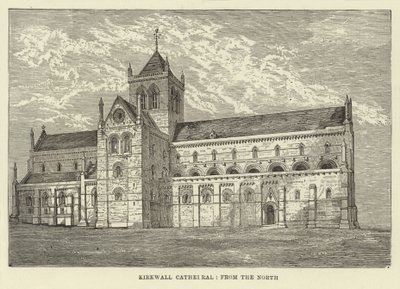 Cathédrale de Kirkwall, depuis le nord - English School