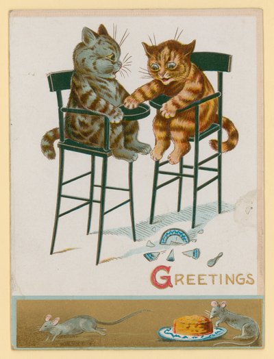 Chatons dans des chaises pour bébés - English School