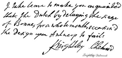 Knightley Chetwood - English School