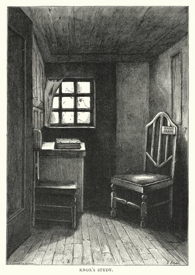 Étude de Knox (gravure) - English School