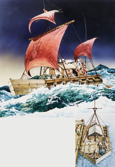 Kon-Tiki lors de son voyage épique - English School
