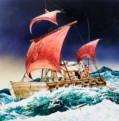 Kon-Tiki lors de son voyage épique - English School