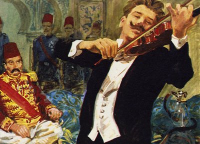 Kreisler est parti en vacances à Constantinople et a été invité à jouer devant le sultan Abd-el-Hamid II - English School