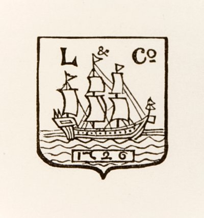 Logo du navire L & Co 1726 utilisé par Longmans Green and Company - English School