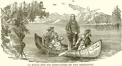 La Salle et ses compagnons sur le Mississippi - English School