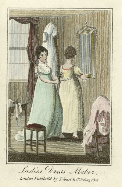 Couturière, pub. 1804 - English School