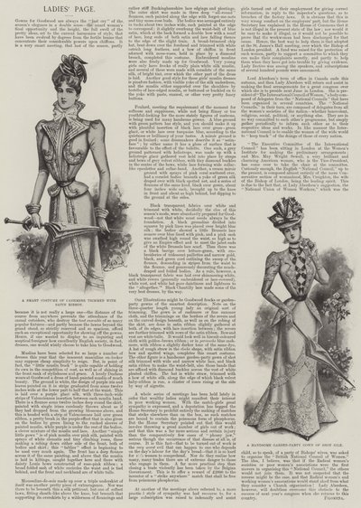 Page des dames (lithographie) - English School