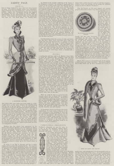 Page des dames (lithographie) - English School
