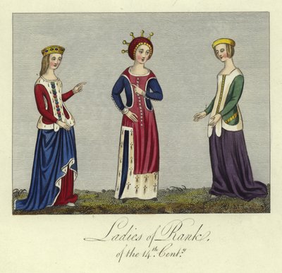 Dames de rang du 14ème siècle - English School