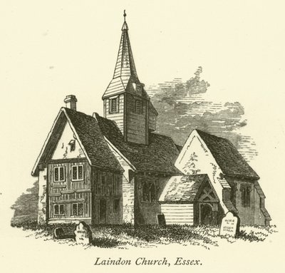 Église de Laindon, Essex (gravure) - English School