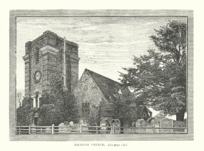 Église de Laleham (gravure) - English School