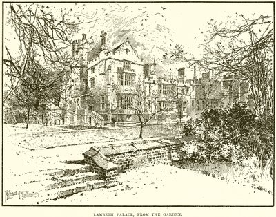 Palais de Lambeth, depuis le jardin - English School