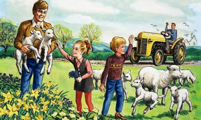Agneaux au printemps - English School