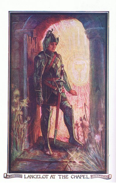 Lancelot à la chapelle, illustration de 