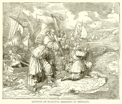 Débarquement de Gustave-Adolphe en Allemagne - English School