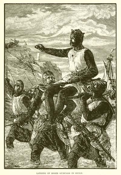 Débarquement de Roger Guiscard en Sicile - English School