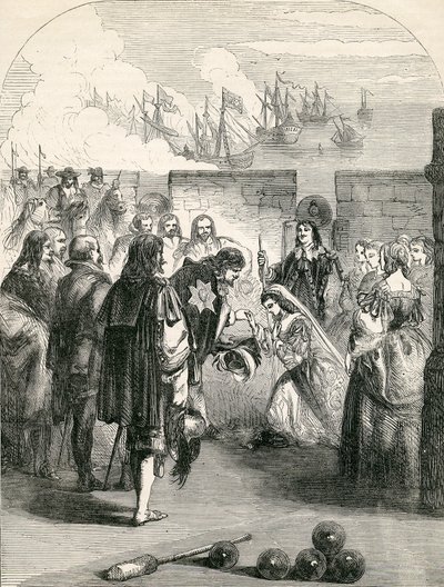 Débarquement de la princesse Henriette, illustration tirée de l
