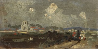 Paysage avec église - English School