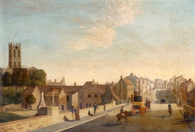 Paysage avec église, c.1790 - English School