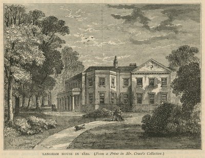Langham House en 1820 - English School