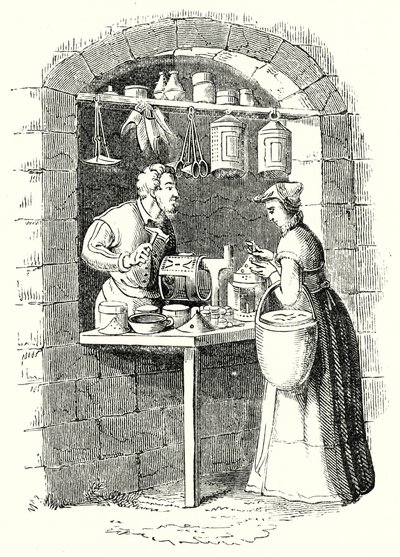 Lanterniers (gravure) - English School