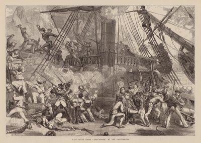 Dernière scène de "Trafalgar", au Canterbury (gravure) - English School