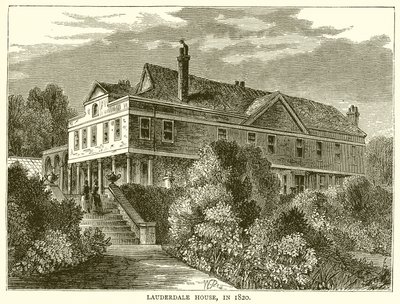 Maison Lauderdale, en 1820 - English School