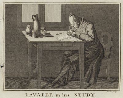 Lavater dans son étude - English School