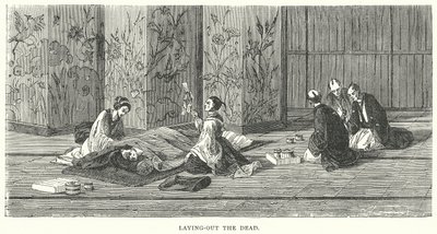 Mise en terre des morts (gravure) - English School