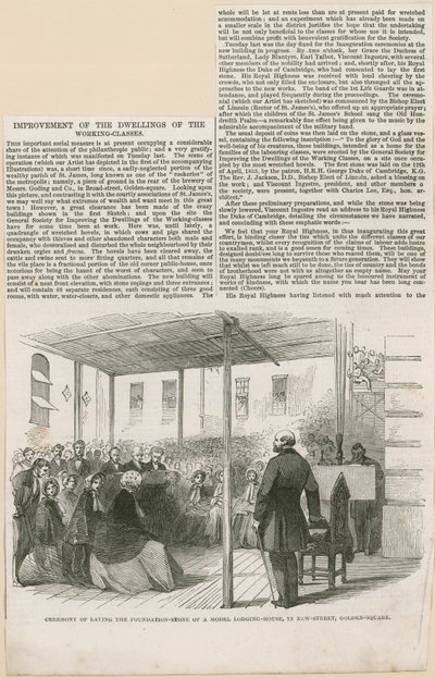 Pose de la première pierre d