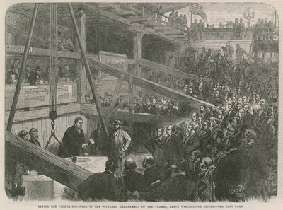 Pose de la première pierre de l