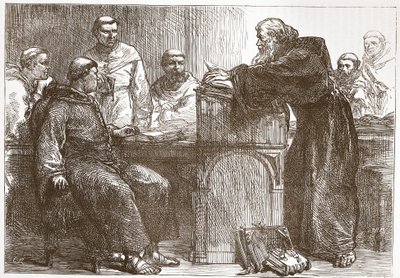 Lefèvre donnant une conférence à la Sorbonne, illustration de L
