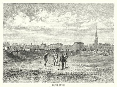 Leith Links (gravure) - English School