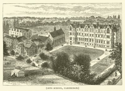 Leys School, Cambridge (gravure) - English School