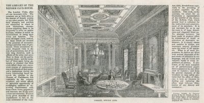 Bibliothèque, le Reform Club - English School